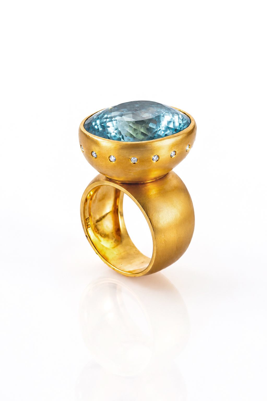 Anello con Acquamarina