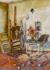 Angolo di atelier con varie cose