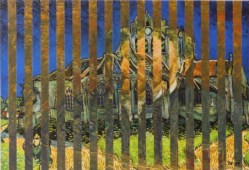 Autoritratto di Van Gogh e chiesetta