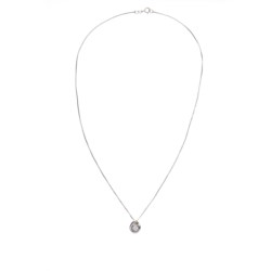 White gold and diamond pendant