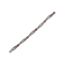 White gold, ruby and diamond bracelet