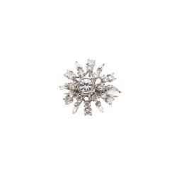 White gold and diamond ring