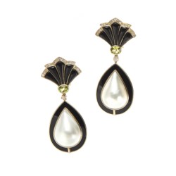 Orecchini pendenti in oro giallo 14kt