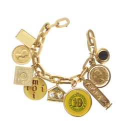 Bracciale charms in oro giallo 18kt