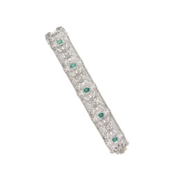 Bracciale in oro bianco 18kt, 1930 circa
