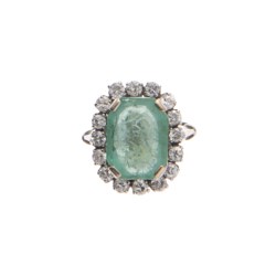 Anello in oro bicolore 18kt