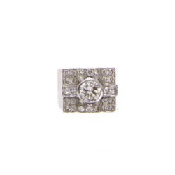 Anello in oro bianco 18kt e diamanti