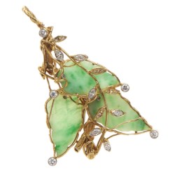 Pendente in oro bicolore 18kt