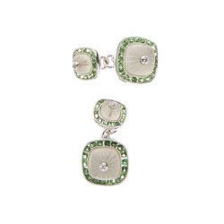 Coppia di polsini in oro bianco 18kt