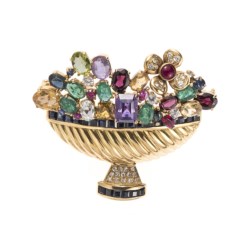 Spilla in oro giallo 18kt
