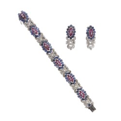 Demi parure in oro bianco 18kt