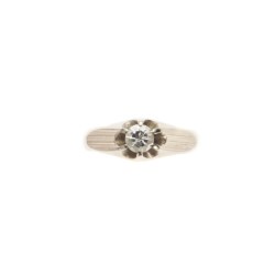 Anello da uomo in oro bianco 18kt