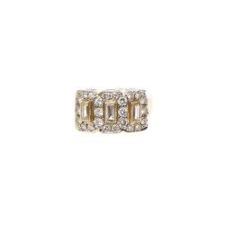 Anello in oro bicolore 18kt