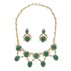 Demi parure in oro giallo 18kt