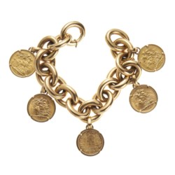 Bracciale charms in oro giallo 18kt