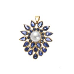 Pendente spilla in oro giallo 18kt