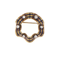 Spilla in oro giallo 18kt