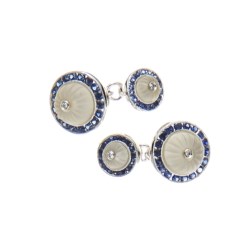 Coppia di polsini in oro bianco 18kt