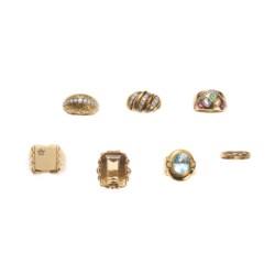 Lotto in oro bicolore 18kt