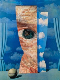 Pezzo di autoritratto di Van Gogh su un Magritte