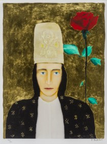 Donna con rosa