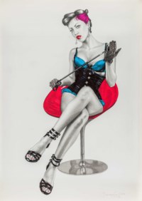 Pin-up con frustino
