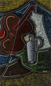 Chitarra e bottiglia