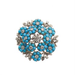 Spilla in oro bianco 18kt