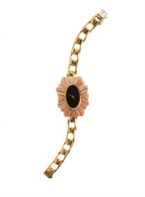 Orologio-bracciale in oro giallo 18kt