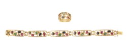 Demi parure in oro giallo 18kt