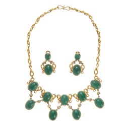 Demi parure in oro giallo 18kt