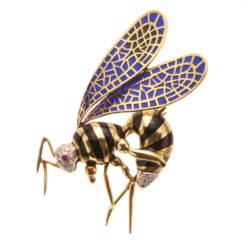 Spilla in oro giallo 18kt