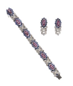 Demi parure in oro bianco 18kt