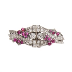 Spilla in oro bianco 18kt