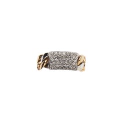 Anello in oro bicolore 18kt