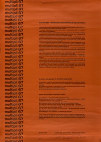 Multipli '67 - Arte seriale, schemi per un manifesto programmatico
