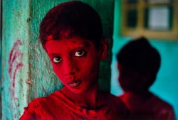 Red boy during Holy Festival
