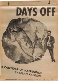 Days off. A calendar of happenings