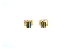 Orecchini in oro giallo 18kt, anni '00
