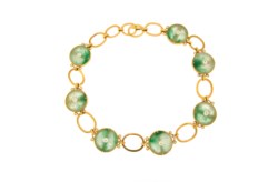 Demi-parure in oro giallo 18kt, anni '90