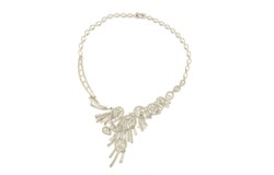 Collier in oro Bianco 18kt, anni '90