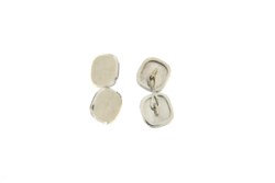 Gemelli in oro bianco 18kt, anni '60