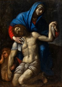 Italian school of the XVII century - The Piety