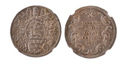 INNOCENZO XI (1676-1689) - Testone anno IX, Roma