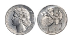 REPUBBLICA ITALIANA - 1 lira 1946