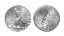 REPUBBLICA ITALIANA - 2 lire 1947