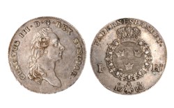 SVEZIA - GUSTAVO III, Riksdaler 1782