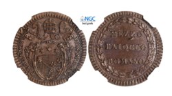 PIO VI (1775-1799) - Mezzo baiocco 1790, anno XVI, Roma