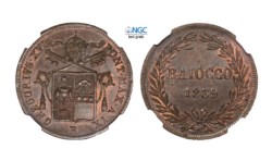 GREGORIO XVI (1831-1846) - Baiocco 1839 anno IX (II° tipo), Roma