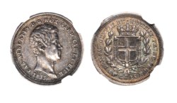 CARLO ALBERTO (1831-1849) - 25 centesimi 1833, Torino